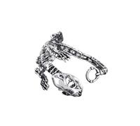 LCHJX Nouveau 2026 Unisexe Gothic en acier inoxydable Skeleton Scorpion Bracelet Biker cool Heavy Cuff Bangle Bijoux pour hommes Cadeaux pour hommes ACCESSOIRES DE MODE VINTAGE ACCESSOIRES CRÉATIVES