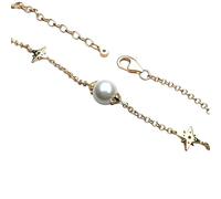 LCHJX Nouveau bracelet 2026 Perle avec étoiles Gold Link Chain 925 Bijoux en argent sterling cadeau cosmique pour les femmes décoration luxe vous accessoires