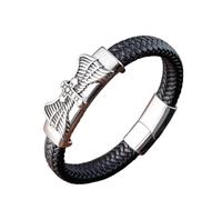 LCHJX Nouveau bracelet en cuir en acier en acier inoxydable 2025 Unisexe
