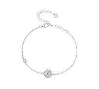 LCHJX Nouveau bracelet Moisanite 2025 pour femmes, Bracelet de chaîne élégante en argent sterling sterling argent sterling