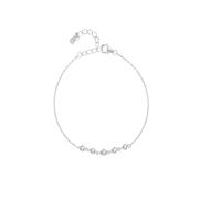 LCHJX Nouveau pour la tendance 2025 925 STERLING SILPS DESTY Bracelet empilable simple pour les femmes Chaîne de liaison d'or blanc