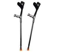 LCHJX Paire de 1 Paire Coupe du coude en Aluminium, béquilles Avant-Bras pour Adultes-Hauteur réglable, béquilles ergonomiques pour Marcher avec des Perles réfléchissantes