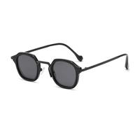LCHJX Petites Lunettes de Soleil carrées Hommes Cadre en Alliage des Lunettes claires Hommes Verres Femmes Lunettes de Vue