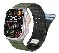 LCHJX Pour bande 49 mm 45 mm 44 mm 42 mm pour femmes hommes, sangle de silicone magnétique sport pour SE SE2 et série 9/8/7/6/5/4 Ultra 2 / Ultra