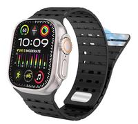 LCHJX Pour bande 49 mm 45 mm 44 mm 42 mm pour femmes hommes, sangle de silicone magnétique sport pour SE SE2 et série 9/8/7/6/5/4 Ultra 2 / Ultra