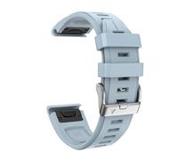 LCHJX Pour Fenix 7s Plus Band Silicone Sport Watch Bands pour FENIX 5S / FENIX 7S / FENIX 6S / FENIX 6S Pro / D2 Delta S Smart Watch Band Silver Buckle