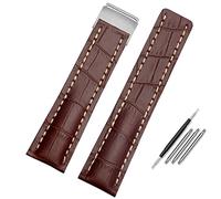LCHJX Pour le groupe de montre 22 mm 24 mm STRAPE DE CUIR ALIGNE