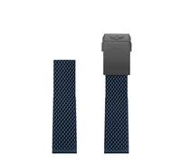 LCHJX Pour les bandes de surveillance 22 mm 24 mm Blue Twinpro Rubber Watch Band pour Avenger Navitimer World Rubber Amperproof Soft Watch Socle With Buckle