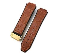 LCHJX Pour Watch Strap ， Bracelets de surveillance en caoutchouc de CowHide Rubber Bands de 25 à 19 mm
