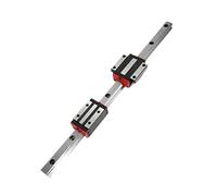 LCHJX Rail Coulissant Bloc de Curseur de roulement linéaire Guide de Rail linéaire 1PCS HGR45 Longueur 100mm-1000 mm + 2pcs HGW45CC Block de Curseur de Bride linéaire (1000 mm)