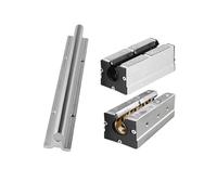 LCHJX Rail de Guide linéaire Ouvert allongé SBR20 ， L = 150-1150 mm, Slonge à poussière/Manche en cuivre allongé + épreuve de poussière (900 mm)