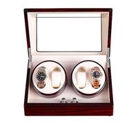 LCHJX Regarder la boîte Automatique Watch Winder pour 4 Montres 5 Rotation et Japonais à Moteur Calme et en Bois