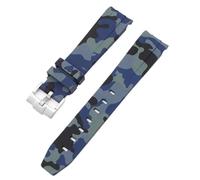 LCHJX Sangle de camouflage pour Omega pour Swatch Moonswatch End Ext End Silicone Rubber Bracelet Men Femme Sport Watch Band Accessoires 20 mm