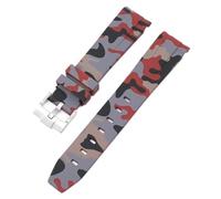 LCHJX Sangle de camouflage pour Omega pour Swatch Moonswatch End Ext End Silicone Rubber Bracelet Men Femme Sport Watch Band Accessoires 20 mm