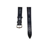 LCHJX Sangle de montre en cuir compatible avec Santos Solo Watchband Band Bracelet Men de 12 à 20 mm (boucle verte en argent, 21 mm)