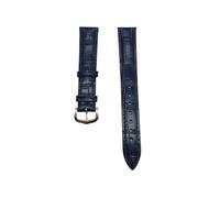 LCHJX Sangle de montre en cuir compatible avec Santos Solo Watchband Band Bracelet Men de 12 à 20 mm (boucle verte en argent, 21 mm)