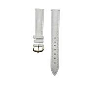 LCHJX Sangle de montre en cuir compatible avec Santos Solo Watchband Band Bracelet Men de 12 à 20 mm (boucle verte en argent, 21 mm)