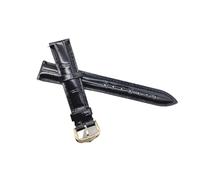 LCHJX Sangle de montre en cuir compatible avec Santos Solo Watchband Band Bracelet Men de 12 à 20 mm (boucle verte en argent, 21 mm)