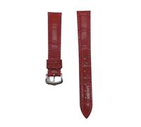 LCHJX Sangle de montre en cuir compatible avec Santos Solo Watchband Band Bracelet Men de 12 à 20 mm (boucle verte en argent, 21 mm)