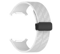 LCHJX Sangle de motif en fibre de carbone pour Galaxy Watch 7 Ultra 47mm Silicone Clasp Band pour Galaxy Watch 7 Ultra Bracelet
