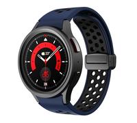 LCHJX Slicon pour Galaxy Watch 6 Classic 43mm 47 mm 5pro 45 mm Bandle de boucle magnétique pour Galaxy Watch 6 5 4 40 mm 44 mm Bands