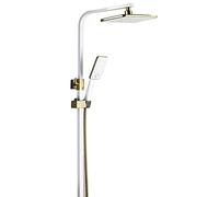 LCHJX Spray à Main de Douche Haute Pression, système de Douche Mural 4 en 1 avec écran d'affichage numérique et Bouton de réglage de Fonction, Robinet de Douche Ensemble pour Salle de Bain