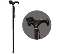 LCHJX Stick de Marche en Bois Cane Massive Canne en Bois âgée bâton de Marche détachable de béquilles en Bois Massif Portables robinets Longues poignées Longues béquilles s, Noir
