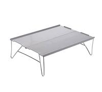 LCHJX Table de camping ultra légère pour camping en plein air mini table touristique pliable pique-nique voyage randonnée petite table pliante ordinateur lit bureau (couleur : gris)