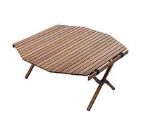LCHJX Table Pliante de Pique-Nique en Bois de Bois d'octogénique pour Le Camping en Plein air et Le Barbecue Self Conduite