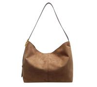 LCHJX Tote rétro basse de grande capacité SLOUCHY Crossbody Bag Bandoulière réglable Sac de poche décontracté Sac de voyage féminin, Kaki, Taille unique