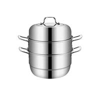 LCHJX Vapeur à Vapeur épaissie Pot en Acier Inoxydable Cuisine de Cuisine Cuideur à Induction en Bas du Pot (Taille: 30 * 16,5 * 9,5 cm) (30 * 16,5 * 9,5 cm)