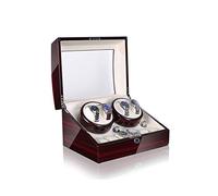 LCHJX Watch Winders, Boîte à Enrouleur de Montre Automatique, 5 Modes de Rotation avec Moteur Silencieux, Coque en Bois de Piano en Fibre de Carbone