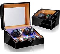 LCHJX Watcher Wind Watch Automatic Watch Box Box 4 + 6 Boîte d'affichage de Rangement avec Moteur extrêmement Silencieux et 5 Modes de Rotation C'est Tellement Un Genre de montrez Winder