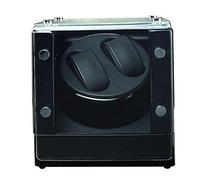 LCHJX Watner Watcher Winder 2 Montres Batterie Watcher Box Boot Moteur de Montres automatiques Montres Montres boîtes Enrouleur Afficher Le Rangement Noir