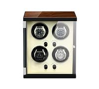 LCHJX Wind Winder Watch Winder, 4 Fentes, Gardien de Gamme Automatique, Bois de Bois + métal, Support de Gyroscope, Winder de Montre à Moteur à Moteur Silencieux Affiche de Montre Boîte de Montre (3e