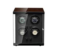 LCHJX Wind Winder Watch Winder, 4 Fentes, Gardien de Gamme Automatique, Bois de Bois + métal, Support de Gyroscope, Winder de Montre à Moteur à Moteur Silencieux Affiche de Montre Boîte de Montre (3e