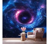 LCHMQ Fresque Murale Papier PeintUnivers psychédéliqueTrompe l'oeil MuralTrou noir de science-fictionAdhésif Pour Chambre Papier Peint Nature 350x240cm