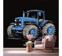 LCHMQ Wall MuralCartoon TractorPhoto Wallpaper ModernMinimalist DecorationsCovering Home Office Decor Art Print 250x175cm
