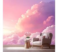 LCHMQ Wall MuralDreamy SkyPhoto Wallpaper ModernMinimalist White CloudsCovering Home Office Decor Art Print 250x175cm