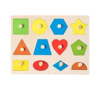 LCIEFKAE 1 Ensemble De Puzzles pour Bébés, Baby Toys for Early Education, Toys pour Enfants pour Enfants, Jouet Montessori pour Enfants De 1 an, 12 Puzzles en Forme.