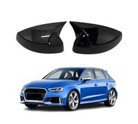 LCJAN Coques de Rétroviseurs pour Audi RS3 8V 2015-2018, Latéraux en ABS de Remplacement Design Élégant Améliorez Votre Conduite,Black
