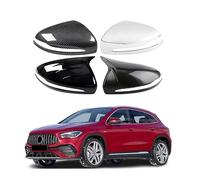 LCJAN Coques de Rétroviseurs pour Mercedes-Benz GLA-Class H247 2020-2024 2025 Left-Hand Drive, Latéraux en ABS de Remplacement Design Élégant Améliorez Votre Conduite,Carbon Fiber Pattern