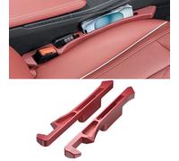 LCJAN Pack de 2 Remplisseurs D'espace de Siège de Voiture pour VW T-Roc, Car Seat Gap Filler Organizer Gap Filler Pad Siège Accessoires Intérieurs,A Pair-Red