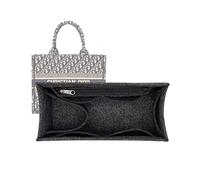 Lckaey Christian for Dior Book Tote Grand sac organiseur Insert Dior Book Tote Insert 2008 Noir Gris L