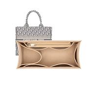 Lckaey Organiseur de sac à main pour dior livre fourre-tout grand sac organisateur 2008beige-XL
