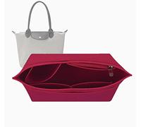 Lckaey Organiseur de sac à main pour Longchamp le Pliage Grand organiseur fourre-tout Organiseur en feutre 1028rouge M/32,5 x 12,4 x 19,8 cm AG