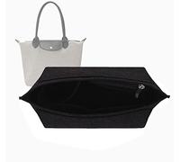 Lckaey Organiseur de sac à main pour Longchamp le Pliage Grand organiseur fourre-tout Organiseur en feutre 1028 noir, M/32,5 x 12,4 x 19,8 cm