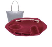 Lckaey Organiseur de sac à main pour Longchamp le pliage grand sac fourre-tout insert organiseur en feutre 1028red-L AG