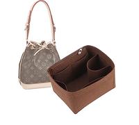 Lckaey Organiseur de sac à main pour LV NOE BB Petit NOE NM sac de rangement Organisateur avec poche zippée Y059coffee - Large