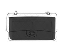 Lckaey Organiseur de sac pour sac Chanel Classic Flap CF Jumbo Bag Insert de sac à main - Insert en feutre pour sac à main Y069black-L